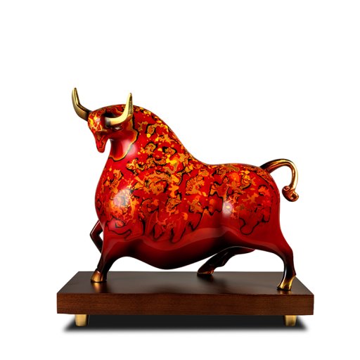 Copper Bull Decoration